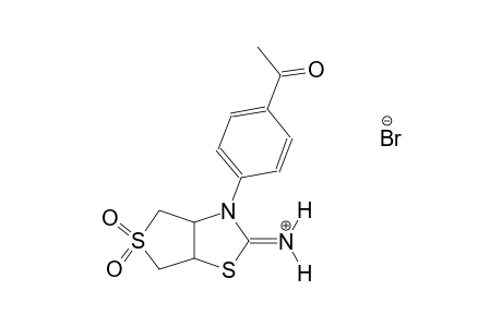 3-(4-acetylphenyl)tetrahydrothieno[3,4-d][1,3]thiazol-2(3H)-iminium 5,5-dioxide bromide