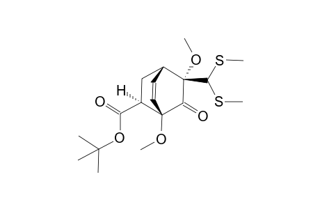 (1S,2S,4R,8S)-2-[bis(methylthio)methyl]-2,4-dimethoxy-3-oxo-8-bicyclo[2.2.2]oct-5-enecarboxylic acid tert-butyl ester