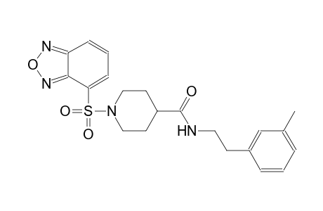 1-(2,1,3-benzoxadiazol-4-ylsulfonyl)-N-[2-(3-methylphenyl)ethyl]-4-piperidinecarboxamide