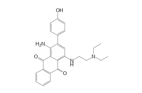 1-Amino-2-(4-hydroxyphenyl)-4-[(diethylamino)ethylamino]anthraquinone