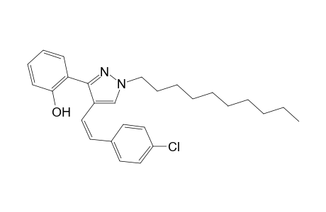(Z)-4-(4-Chlorostyryl)-1-decyl-3-(2-hydroxyphenyl)-1H-pyrazole