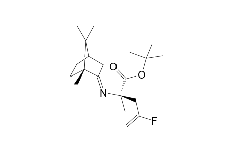 tert-Butyl (R,R,R)-(+)-4'-Fluoro-2'-methyl-2'-(1,7,7-trimethylbicylo[2.2.1]hept-2-ylideneamino)pent-4'-enoate