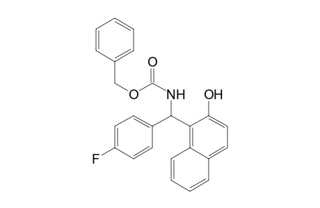 N-[.alpha.-(.beta.-Hydroxy-.alpha.-naphthyl)(4-fluorophenylmethyl)]-O-benzyl carbamate