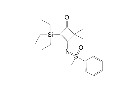 N-(2-Triethylsilyl-4,4-dimethyl-3-oxocyclobut-1-en-1-yl)-S,S-methylphenylsulfoximine