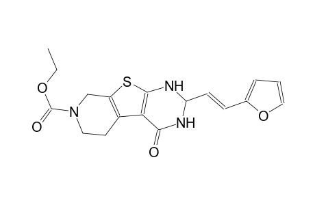 ethyl 2-[(E)-2-(2-furyl)ethenyl]-4-oxo-1,3,4,5,6,8-hexahydropyrido[4',3':4,5]thieno[2,3-d]pyrimidine-7(2H)-carboxylate