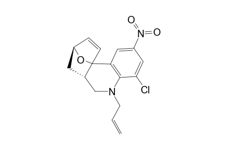 (+-)-(6aS,8S)-5-Allyl-4-chloro-5,6,6a,7,8,10a-hexahydro-2-nitro-8,10a-epoxyphenanthridine