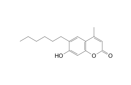 6-hexyl-7-hydroxy-4-methylcoumarin