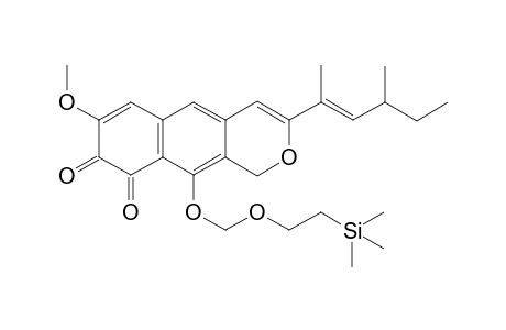 3-[(1E )-1,3-Dimethylpent-1-enyl]-7-methoxy-10-{[2-(trimethylsilyl)ethoxy]methoxy}-1H-naphtho[2,3-c]-pyran-8,9(8H)-dione