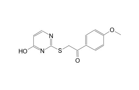 ethanone, 2-[(4-hydroxy-2-pyrimidinyl)thio]-1-(4-methoxyphenyl)-