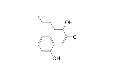 (E)-2-Chloro-1-(o-hydroxyphenyl)hept-1-en-3-ol