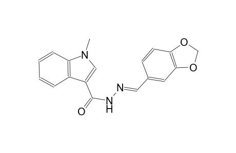 N'-[(E)-1,3-benzodioxol-5-ylmethylidene]-1-methyl-1H-indole-3-carbohydrazide