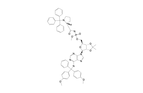 6-N-(4,4'-DIMETHOXYTRITYL)-2',3'-O-ISOPROPYLIDENEADENOSINE-5'-[METHYL-N-(N-TRITYL-L-PROLYL)-PHOSPHORAMIDATE]