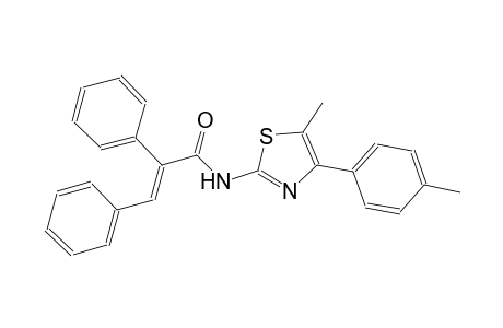 (2E)-N-[5-methyl-4-(4-methylphenyl)-1,3-thiazol-2-yl]-2,3-diphenyl-2-propenamide