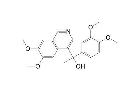 1-(6,7-dimethoxy-4-isoquinolinyl)-1-(3,4-dimethoxyphenyl)ethanol