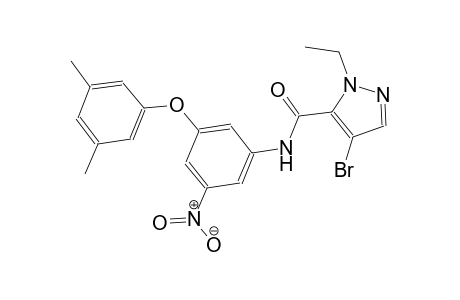 4-bromo-N-[3-(3,5-dimethylphenoxy)-5-nitrophenyl]-1-ethyl-1H-pyrazole-5-carboxamide
