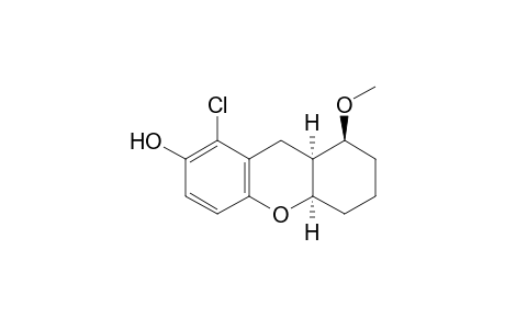 (4a,1-trans)-8-Chloro-1-methoxy-2,3,4,4a,9,9a-hexahydro-1H-xanthen-7-ol