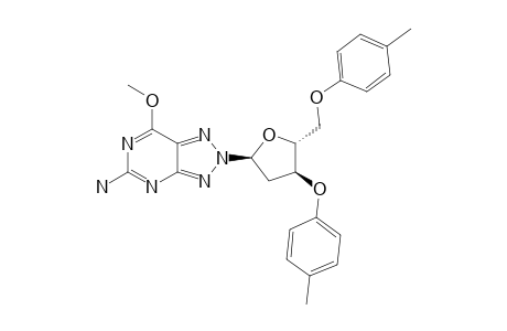 5-AMINO-2-[2-DEOXY-3,4-O-(4-TOLUOYL)-ALPHA-D-ERYTHRO-PENTOFURANOSYL]-7-METHOXY-2H-1,2,3-TRIAZOLO-[4,5-D]-PYRIMIDINE