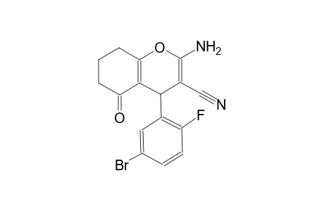 4H-1-benzopyran-3-carbonitrile, 2-amino-4-(5-bromo-2-fluorophenyl)-5,6,7,8-tetrahydro-5-oxo-