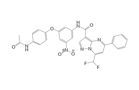 N-{3-[4-(acetylamino)phenoxy]-5-nitrophenyl}-7-(difluoromethyl)-5-phenylpyrazolo[1,5-a]pyrimidine-3-carboxamide