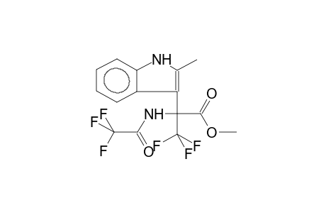 2-METHYL-3-(ALPHA-CARBMETHOXY-ALPHA-TRIFLUOROACETAMIDOTRIFLUOROETHYL)INDOLE