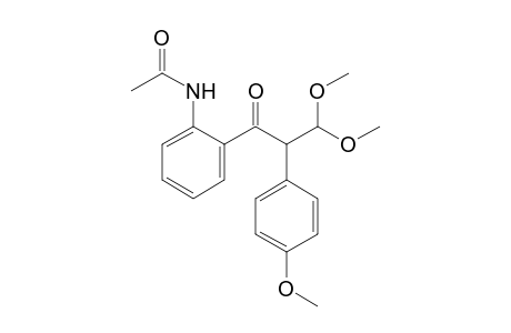 N-[2-[3,3-dimethoxy-2-(4-methoxyphenyl)-1-oxopropyl]phenyl]acetamide