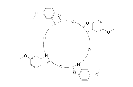 1,7,13,19-Tetra(3-methoxyphenyl)-1,7,13,19-tetraaza-4,10,16,22-tetraoxacyclotetraeicosane-2,6,14,18-tetraone