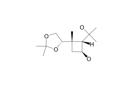 (1S,2S,3S)-3-[(4S)-2,2-DIMETHYL-1,3-DIOXOLAN-4-YL]-2-(1-HYDROXY-1-METHYLETHYL)-3-METHYLCYCLOBUTAN-1-OL