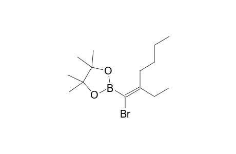 2-[(E)-1-bromanyl-2-ethyl-hex-1-enyl]-4,4,5,5-tetramethyl-1,3,2-dioxaborolane