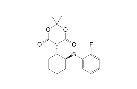 5-[trans-2-(2-Fluorophenylsulfanyl)cyclohexyl]-2,2-dimethyl-1,3-dioxane-4,6-dione