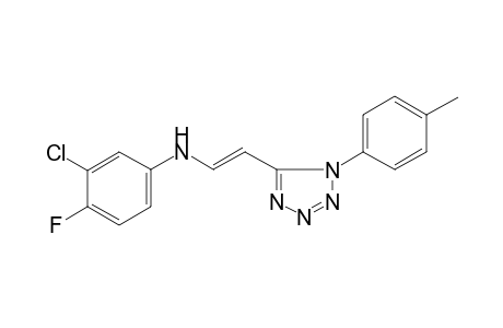 (3-chloro-4-fluoro-phenyl)-[(E)-2-[1-(p-tolyl)tetrazol-5-yl]vinyl]amine