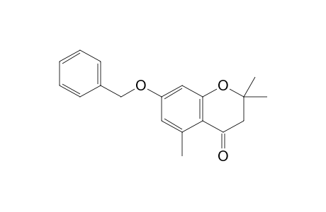2,2,5-trimethyl-7-phenylmethoxy-3,4-dihydro-2H-1-benzopyran-4-one