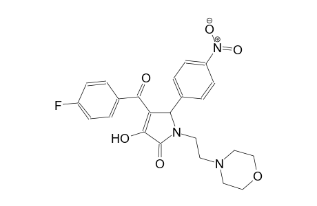 4-(4-fluorobenzoyl)-3-hydroxy-1-[2-(4-morpholinyl)ethyl]-5-(4-nitrophenyl)-1,5-dihydro-2H-pyrrol-2-one