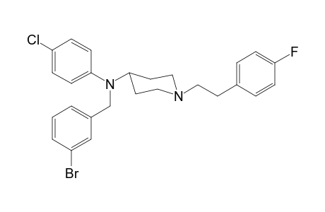 N-3-Bromobenzyl-N-4-chlorophenyl-1-[2-(4-fluorophenyl)ethyl]piperidin-4-amine