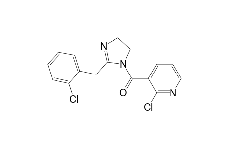 (2-chloranylpyridin-3-yl)-[2-[(2-chlorophenyl)methyl]-4,5-dihydroimidazol-1-yl]methanone