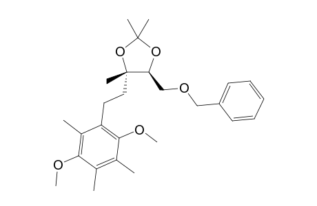 (4S,5S)-5-Benzyloxymethyl-2,2,4-trimethyl-4-(2,5-dimethoxy-3,4,6-trimethylphenylethyl)-1,3-dioxolane