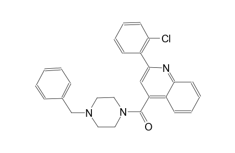 4-[(4-benzyl-1-piperazinyl)carbonyl]-2-(2-chlorophenyl)quinoline