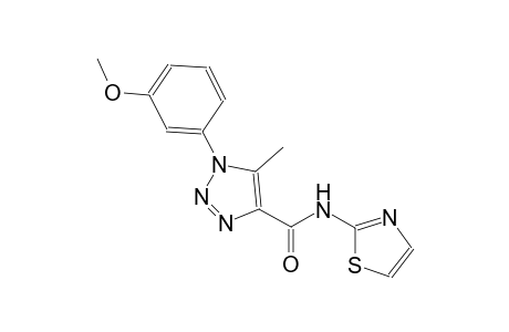 1H-1,2,3-triazole-4-carboxamide, 1-(3-methoxyphenyl)-5-methyl-N-(2-thiazolyl)-