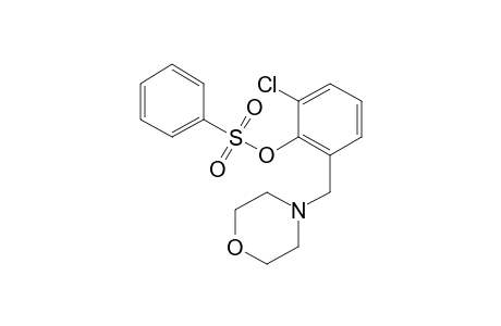 Phenol, 2-chloro-6-(4-morpholinylmethyl)-, benzenesulfonate (ester)