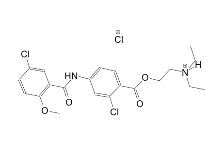 ethanaminium, 2-[[2-chloro-4-[(5-chloro-2-methoxybenzoyl)amino]benzoyl]oxy]-N,N-diethyl-, chloride