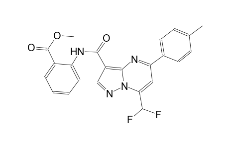 methyl 2-({[7-(difluoromethyl)-5-(4-methylphenyl)pyrazolo[1,5-a]pyrimidin-3-yl]carbonyl}amino)benzoate