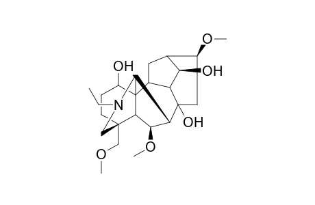 3-Azahexacyclo[7.7.2.1(10,13).0(2,9).0(5,18).0(11,16)]nonadecane-8,12,16-triol, 3-ethyl-14,17-dimethoxy-5-(methoxymethyl)-