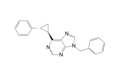 6-(trans-2-Phenylcycloprop-1-yl)-9-phenylmethyl-9H-purine