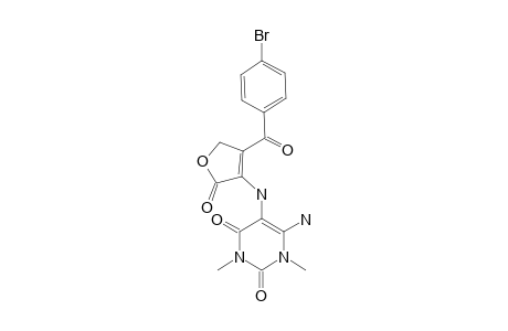 4-(4-BrOMOBENZOYL)-3-[N-(6-AMINO-3,5-DIMETHYLURACIL)-AMINO]-2(5H)-FURANONE