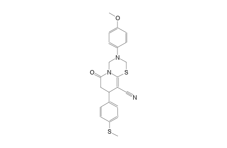 2H,6H-pyrido[2,1-b][1,3,5]thiadiazine-9-carbonitrile, 3,4,7,8-tetrahydro-3-(4-methoxyphenyl)-8-[4-(methylthio)phenyl]-6-oxo-