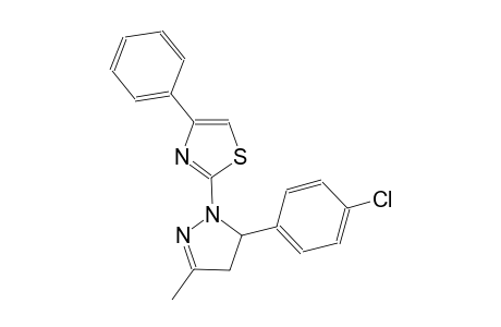 thiazole, 2-[5-(4-chlorophenyl)-4,5-dihydro-3-methyl-1H-pyrazol-1-yl]-4-phenyl-