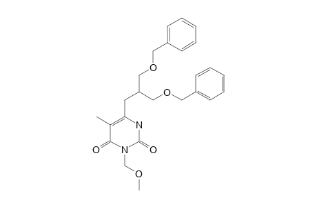 6-[(3-BENZYLOXY-2-BENZYLOXYMETHYL)-PROPYL]-3-METHOXYMETHYL-5-METHYLPYRIMIDIN-2,4-DIONE