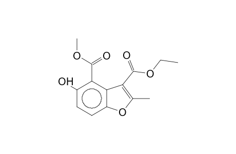 5-Hydroxy-2-methyl-benzofuran-3,4-dicarboxylic acid, 3-ethyl ester 4-methyl ester