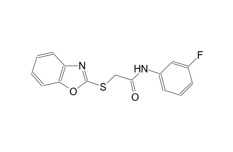 2-(1,3-benzoxazol-2-ylsulfanyl)-N-(3-fluorophenyl)acetamide