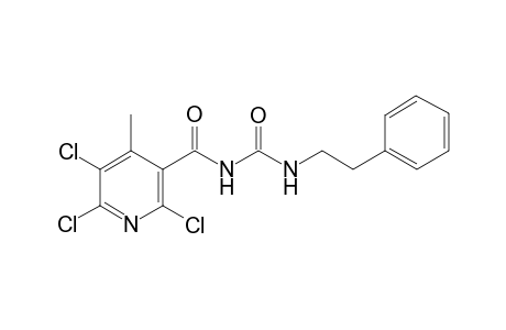 2,5,6-trichloro-4-methyl-N-(phenethylcarbamoyl)nicotinamide