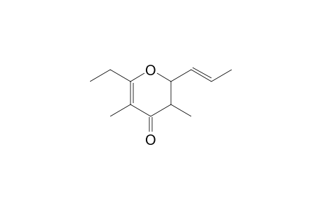 (2RS,3SR)-6-Ethyl-2-[(E)-prop-1'-enyl]-2,3-dihydro-3,5-dimethyl-4H-pyran-4-one